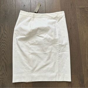 J. Crew Classic Cream Pencil Skirt